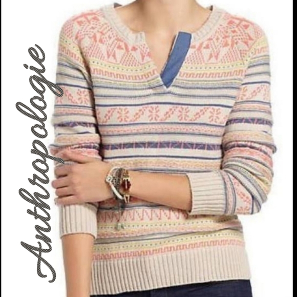 Anthropologie Fiets voor 2 Sweater Size S - Picture 2 of 8